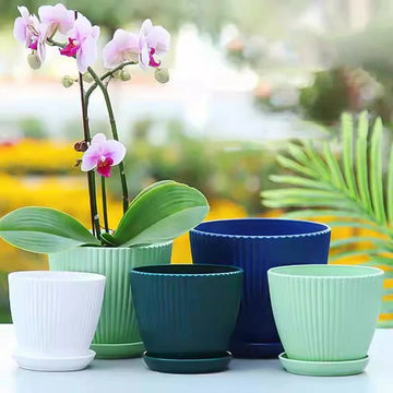 Green Double-Layer Flower Pot